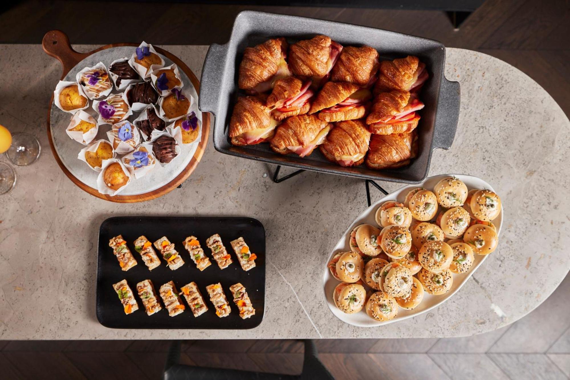 Melbourne Marriott Hotel Docklands Экстерьер фото A selection of finger food